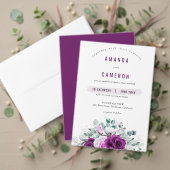 Serviette En Papier Élégant Mariage géométrique violet rustique (Personnalisez la collection de ce créateur indépendant. Test)