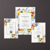 Invitation Élégant Rustique Mariage Floral Été (Personnalisez la collection de ce créateur indépendant.)