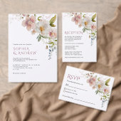 Invitation Baby shower Fleur sauvage rustique (Personnalisez la collection de ce créateur indépendant. )