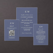 Sticker Rond Elégant simple de l'avenir Dusk avec Mariage Monog (Personnalisez la collection de ce créateur indépendant.)