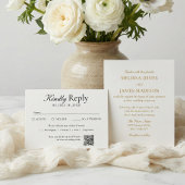 Tampon Auto-encreur Adresse de retour du Mariage Ampersand Simple Scri