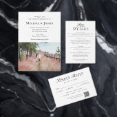 Simple QR Code Photo Wedding Save The Date (Personaliseer de collectie van deze zelfstandige maker.)