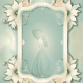 Livre D'or Design floral vert doux élégant.