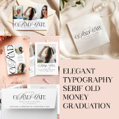 Invitation Modern Typography 2 Arch Photo Elegant Graduation
