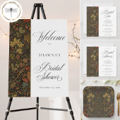 Invitation Elegant Vintage Cottage Botanical Fall Shower Tea