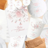 T-shirt Elégant Baby shower de bouquet de fleurs d'aquarel