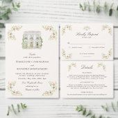 Menu Elegant Watercolor Floral Rococo Wedding (Personnalisez la collection de ce créateur indépendant.)