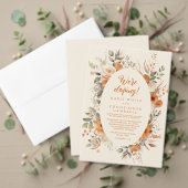 Save The Date Elégante Réception Florale Automne Enregistrer La (Personnalisez la collection de ce créateur indépendant. Test)