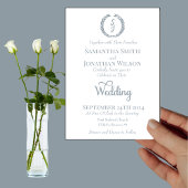 Rafraîchisseur Pour Canette Mariage blanc de monogramme noir élégant