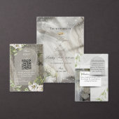 Élégant Code QR RSVP de mariage à motifs de points (Personnalisez la collection de ce créateur indépendant.)
