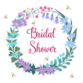 Serviette En Papier Fête des mariées Élégant Floral Fleurs sauvages Ga