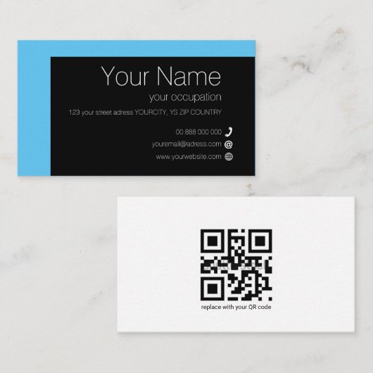 Collection ELEMENTARY Carte de visite standard (Devant / Derrière)