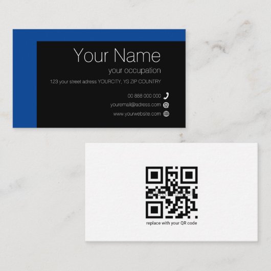 Collection ELEMENTARY Carte de visite standard (Devant / Derrière)