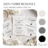 Invitation Mariage tout compris Monogram Romantique