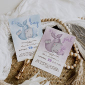 Assiettes En Carton C'est un garçon éléphant bébé garçon douche bleu