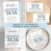 Tweevoudig babydrager met schoeisel Uitnodiging