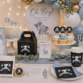Puzzle Élément Ruban Étoiles Bleues Jeu Baby Shower