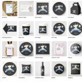 Invitation Pois Elephant Oh Garçon Bleu Ballons