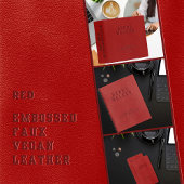 Gepersonaliseerd bedrijf met inscriptie rood Vegan Planner