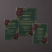 D'accompagnement Carte de détails Emerald Elegance (Personnalisez la collection de ce créateur indépendant.)