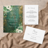 Smaragdgroen Elegant retour adreslabel Etiket (Personaliseer de collectie van deze zelfstandige maker.)