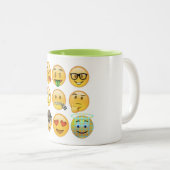 collection emoji préférée drôle mug design (Devant droit)