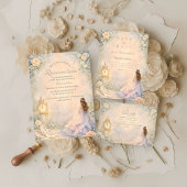 Save The Date Enchanted Fairytale Garden Quinceañera