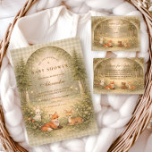 Invitation Enchanted Forest Baby Animals Baby Shower