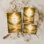 Invitation Enchanted Forest Path Wedding