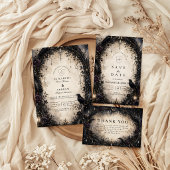 Invitation Mariage gothique céleste enchanté