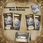 Étiquette Colibri enchanté & Fleur de Lune.