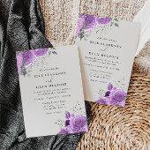 Lavendel & Zilver Bloemstuk Bruiloft