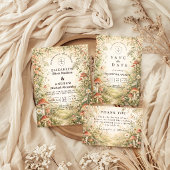 Save The Date Mariage Boisée Champignon Enchanté