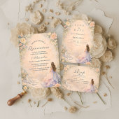 Cartons Réponse Enchanted Princess Fairytale Quinceañera