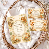 Invitation Enchanted Woodland Animals Baby Shower