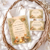 Carte D'accompagnement Enchanted Woodland Campfire Diapper Raffle