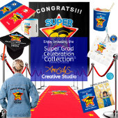 T-Shirt Logo Super Grad - Personnaliser le nom et l'année