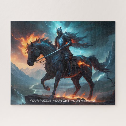 Collection Epic Black Knight & Stallion Art Puzzle (Horizontal)