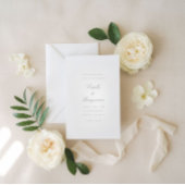 Sticker Rond Modern Elegant Script Calligraphy Wedding