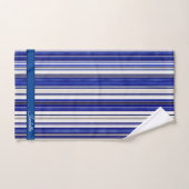 Collection été tendance Marine Blue Boat Stripes (Serviette à main)