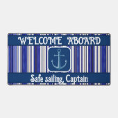 Collection été tendance Marine Blue Boat Stripes (Recto)