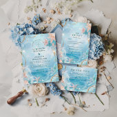 Invitation Ethereal Ocean Light Wedding