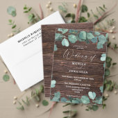 Cartons Réponse Eucalyptus & Bois vert pas de repas (Personnalisez la collection de ce créateur indépendant. Test)