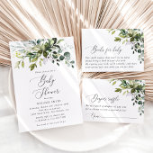 Serviette En Papier Verdure, Eucalyptus Feuilles, Boho, Baby shower