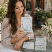 Save The Date Calligraphie Eucalyptus Verdure jour spécial