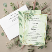 Eucalyptus Lijst Groen Goud Bladgroen Bruiloft Bedankdoosjes (Personaliseer deze collectie van deze onafhankelijke maker. Test)