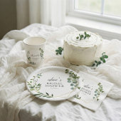 Groene Eucalyptus Bruidsdouche Bedankdoosjes