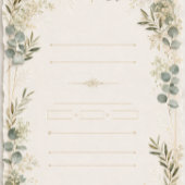 Étiquette Faire-part de mariage botanique – Romantique