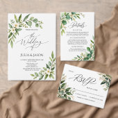 Faire-part de mariage à la verdure rustique (Personnalisez la collection de ce créateur indépendant. )
