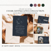 Sticker Rond Amour éternel | Deep Mauve | Invitation de mariage